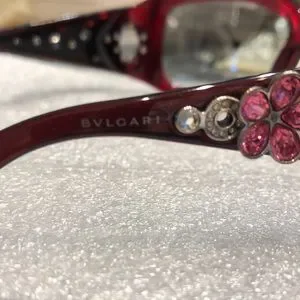 ? Bvlgari Authentic red fade 2 black Swarovski Crystal sunglasses OG case, cloth BVLGARI | Accessories | Bvlgari Authentic Red Fade 2 Black  main image 2